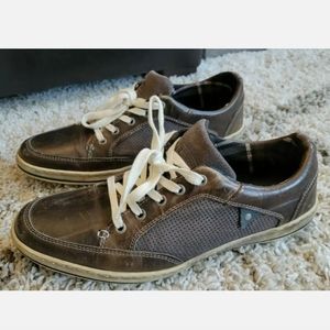Sacha Shoes Sneakers Size 10 US 43 EU Brown and White Mens